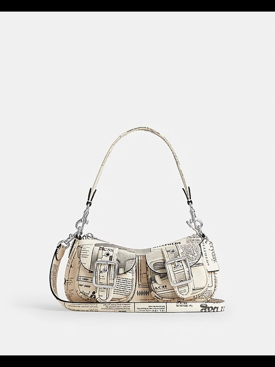 Coach Handbags - COACH ASHTON SHOULDER BAG WITH NEWSPAPER PRINT
Style Color
CDC12 SVCAH